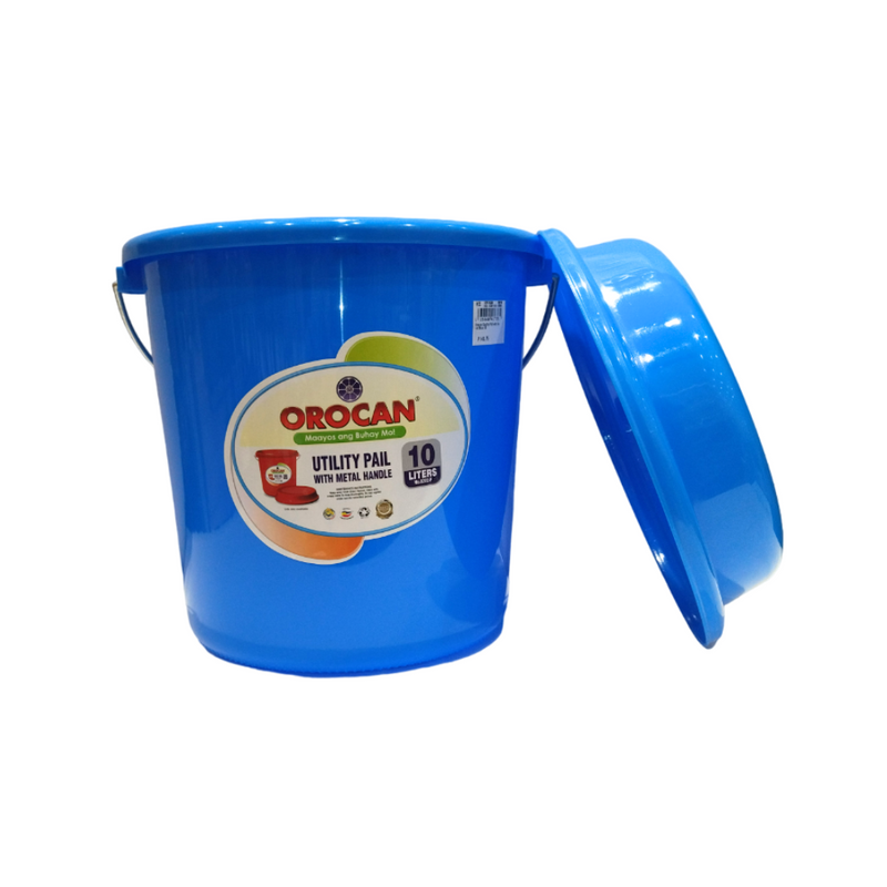 Orocan Quality Pail With Cover Blue 10L