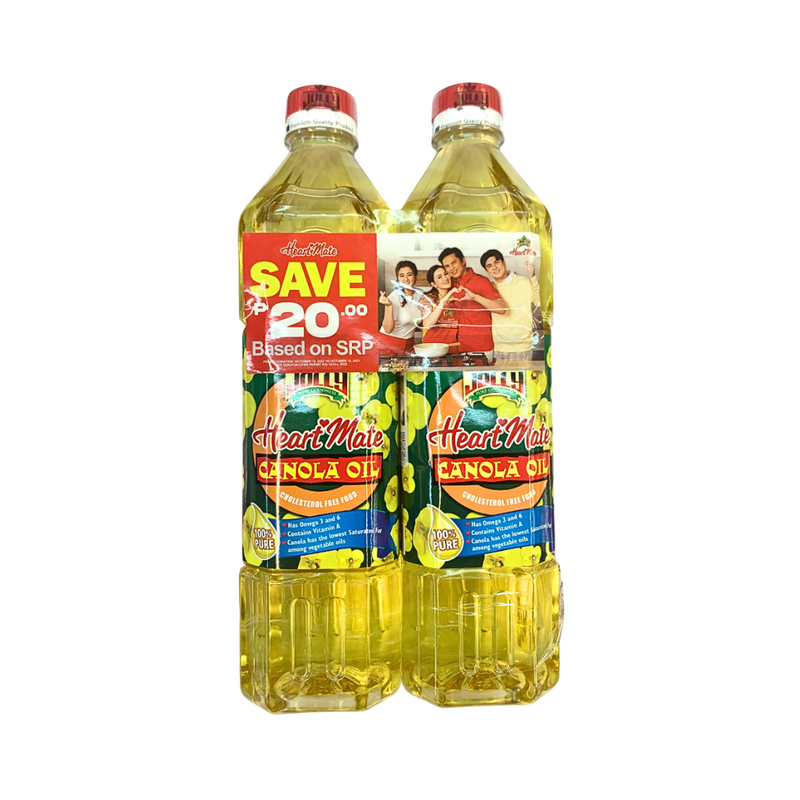 Jolly Canola Oil 100% Pure Cholesterol Free 1L x 2's