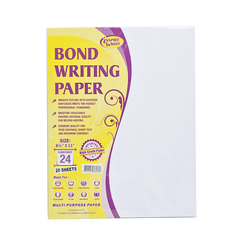 Bond Writing Paper Short Subs 24 20’s