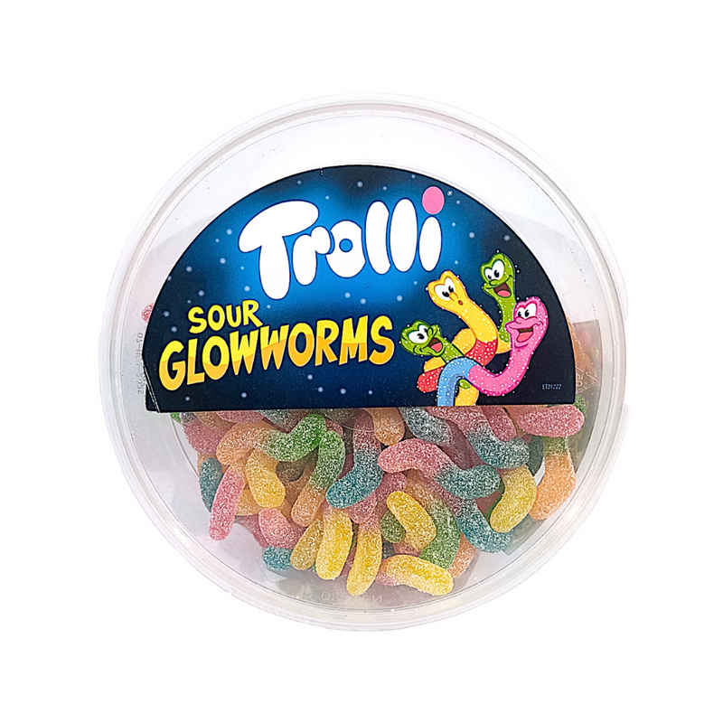 Trolli Gummy Candy Sour Glow Worm 500g