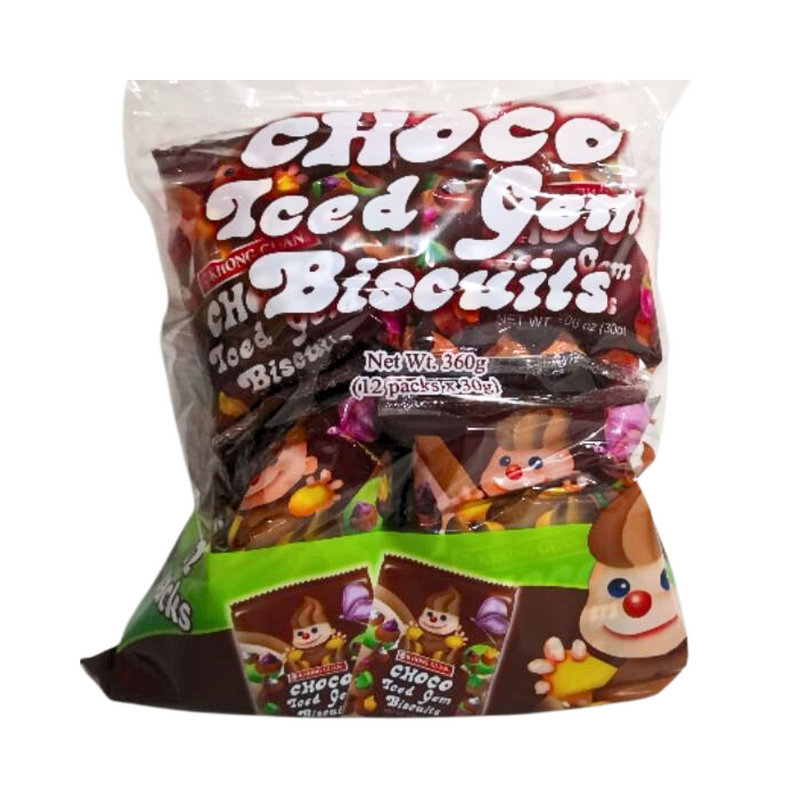 Khong Guan Iced Gem Biscuits Choco 12's