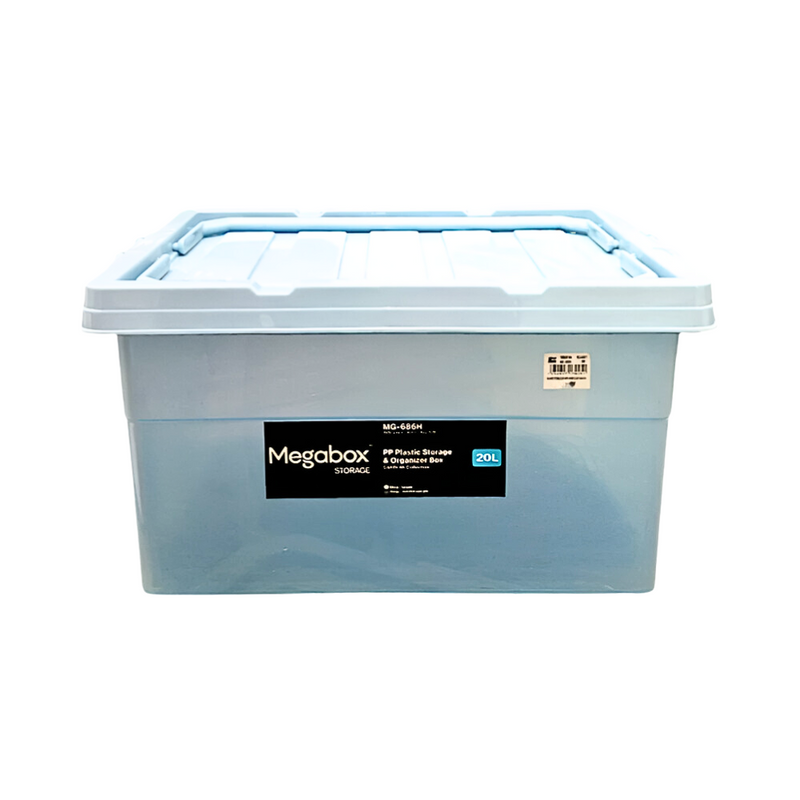 Megabox Storage Box With Handle Light Blue 20L