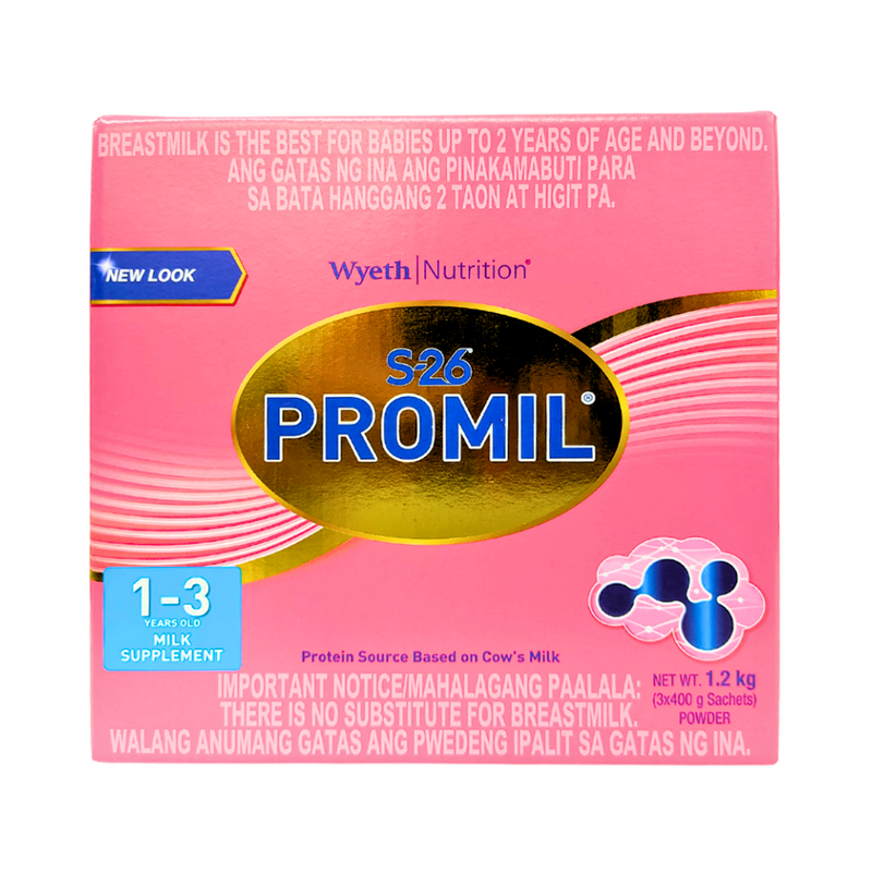 S-26 Promil Three Milk Supplement 1-3yrs Old 1.2Kg