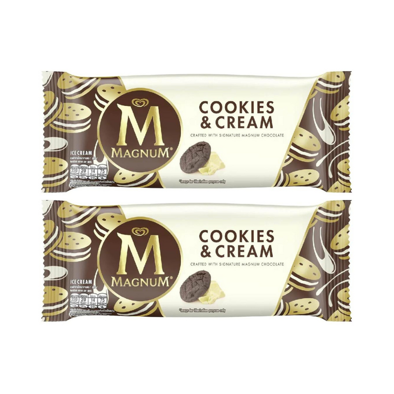 Selecta Magnum Ice Cream Cookies & Cream 80ml x 2's