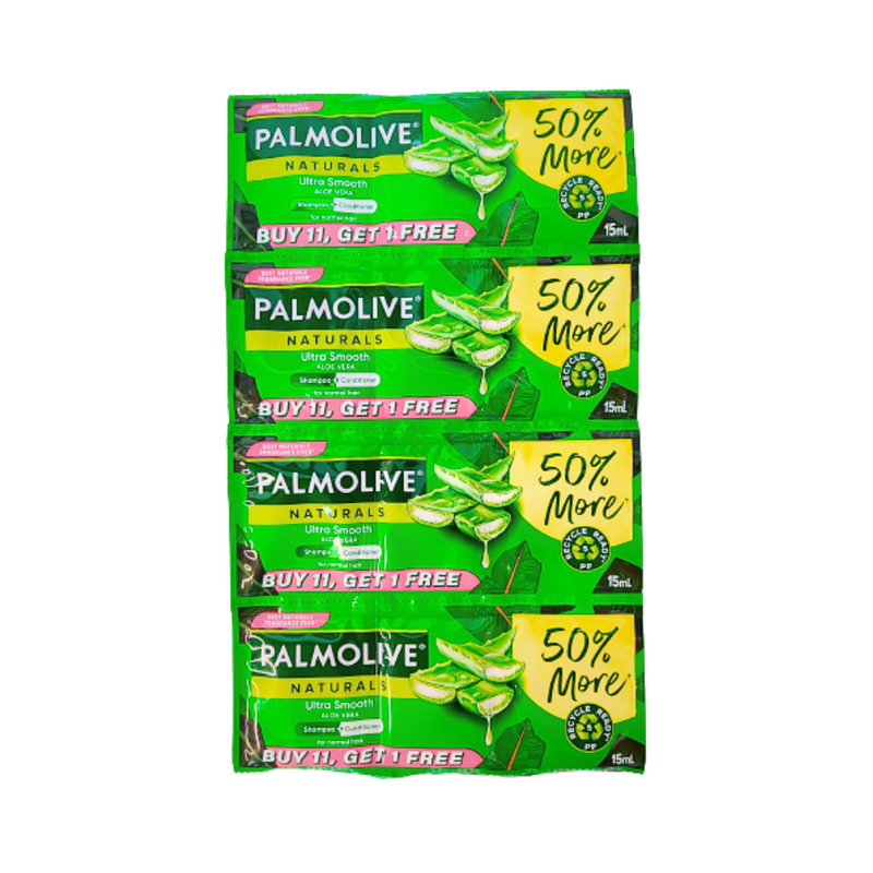 Palmolive Naturals Shampoo And Conditioner Healthy And Smooth 15ml 11+1