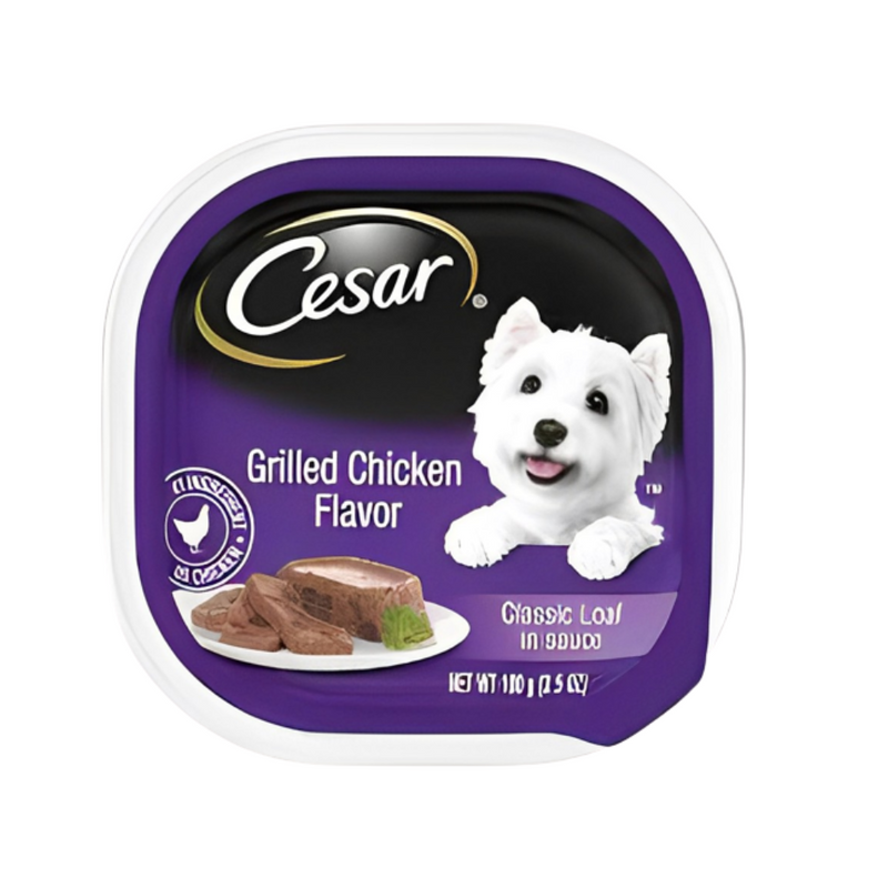 Cesar Classic Loaf In Sauce Wet Dog Food Grilled Chicken Flavor 100g