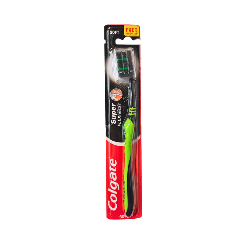 Colgate Super Flexi Toothbrush With Cap Black 1's