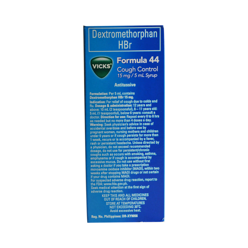 Vicks Formula 44 Dextromethorphan HBr 100ml