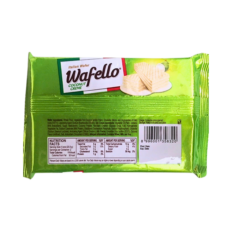 Wafello Italian Wafer Coconut Creme 48g