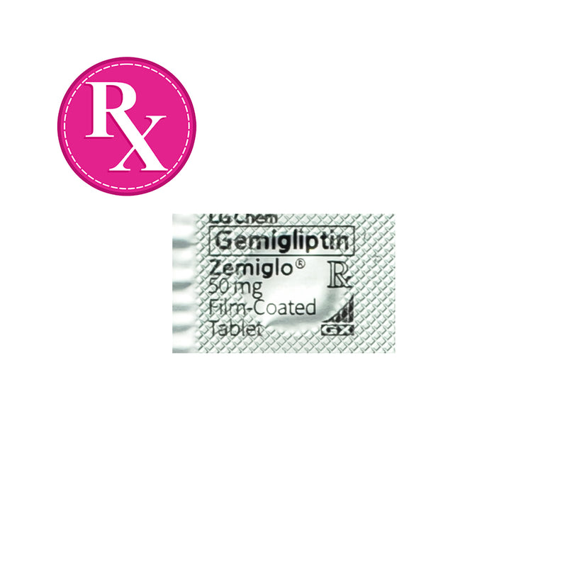 Zemiglo Gemigliptin 50mg Film-Coated Tablet By 1's