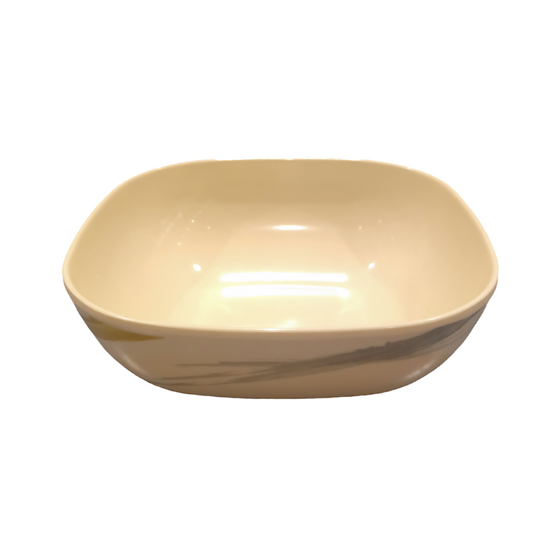 AAA Square Bowl Beige 6in