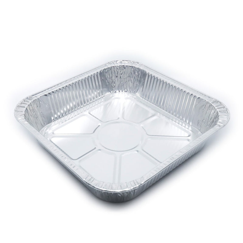 Styroplast Aluminum Square Tray w/ Lid Al-Sq204 2's