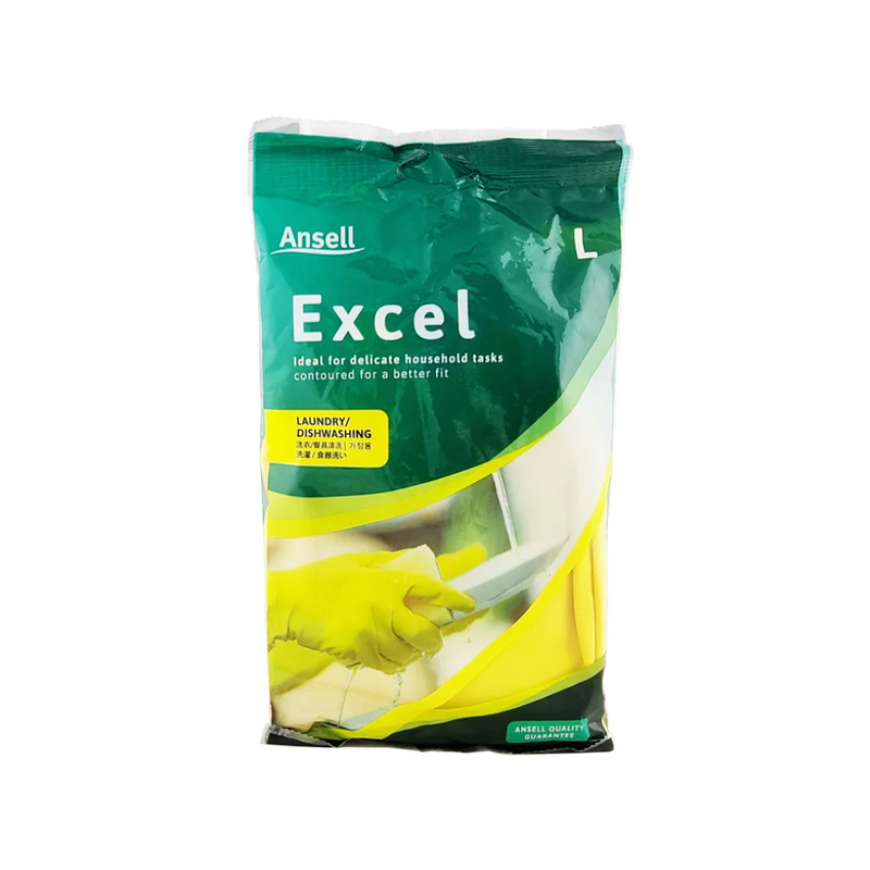 Ansell Gloves Excell Yellow Large