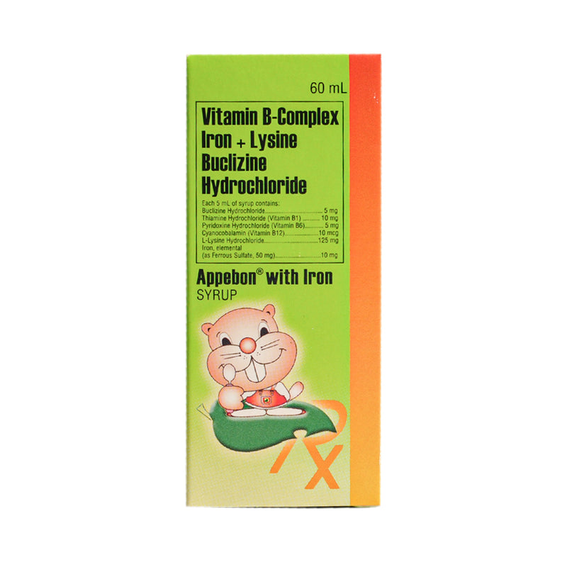 Appebon With Iron Buclizine Syrup 60ml