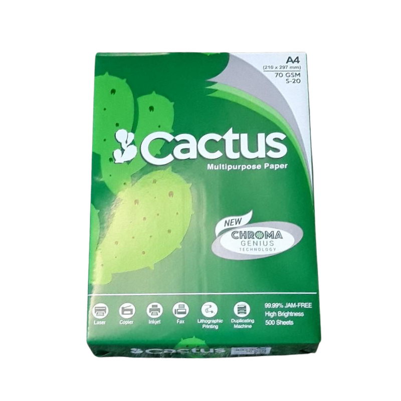 Cactus Multipurpose Paper Bond Sub 20 70gsm 1ream