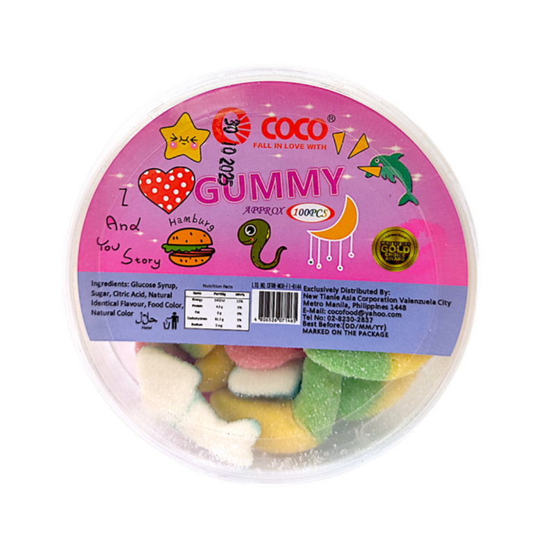 Coco Gummy Candy Assorted 100's