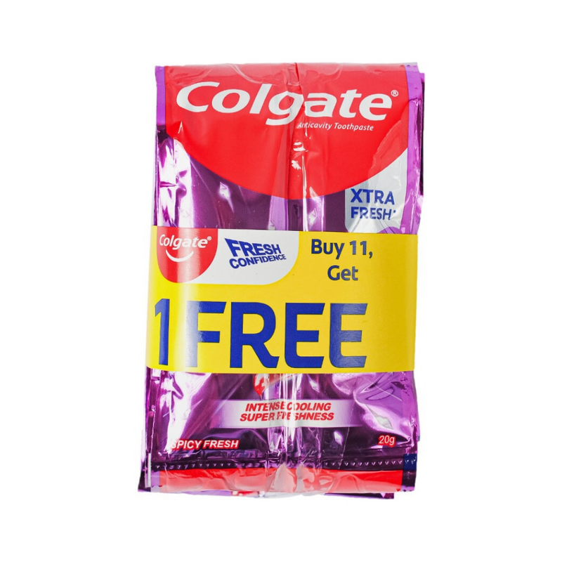 Colgate Fresh Confidence Toothpaste Cooling Crystals Spicy Fresh 17ml (20g) 11 + 1's