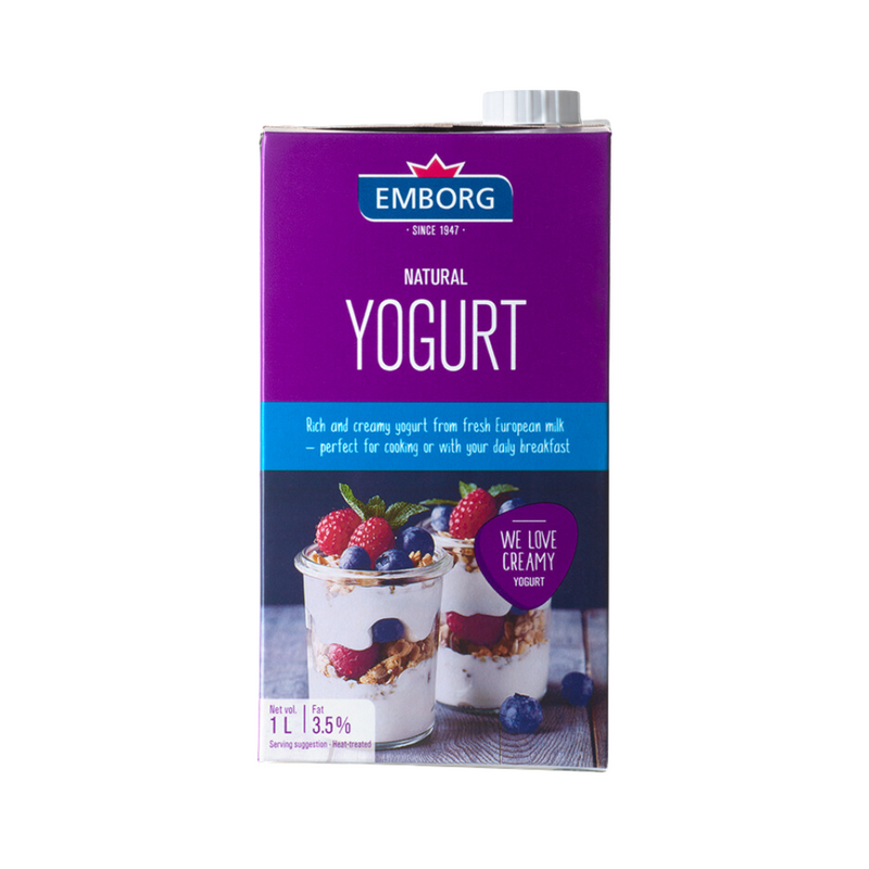 Emborg Natural Yogurt 1L