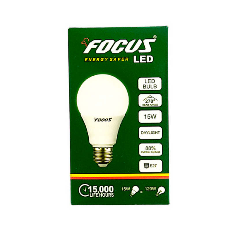 Focus LED Bulb Wide Series 15 Watts Daylight