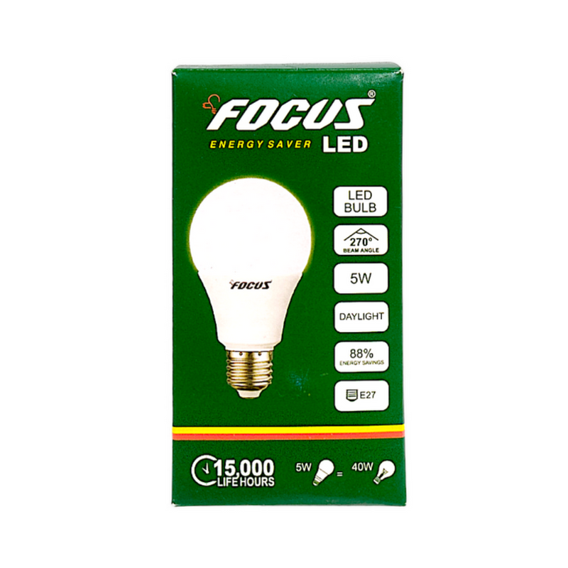 Focus LED Bulb Wide Series 5 Watts Daylight