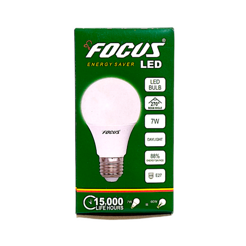 Focus LED Bulb Wide Series 7 Watts Daylight