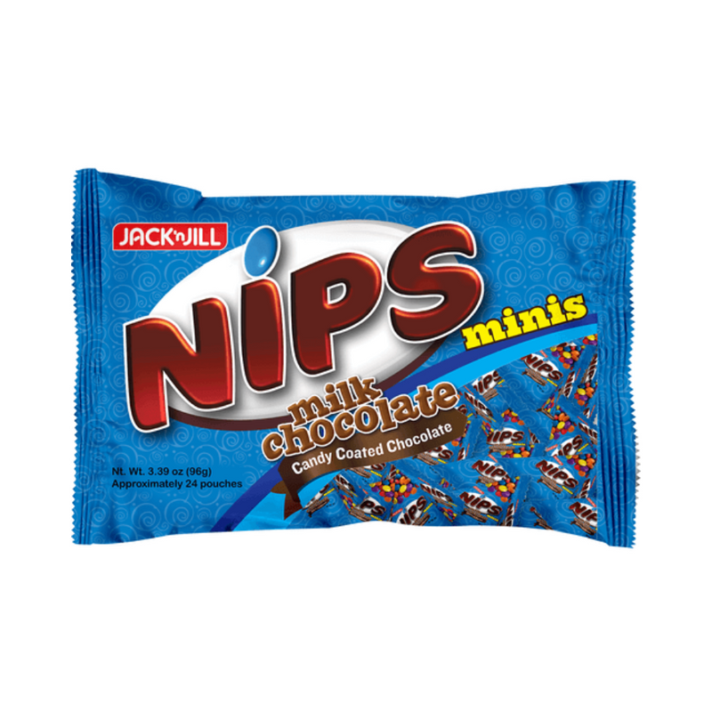 Jack 'n Jill Nips Milk Chocolate Mini 4g x 24 Pouches