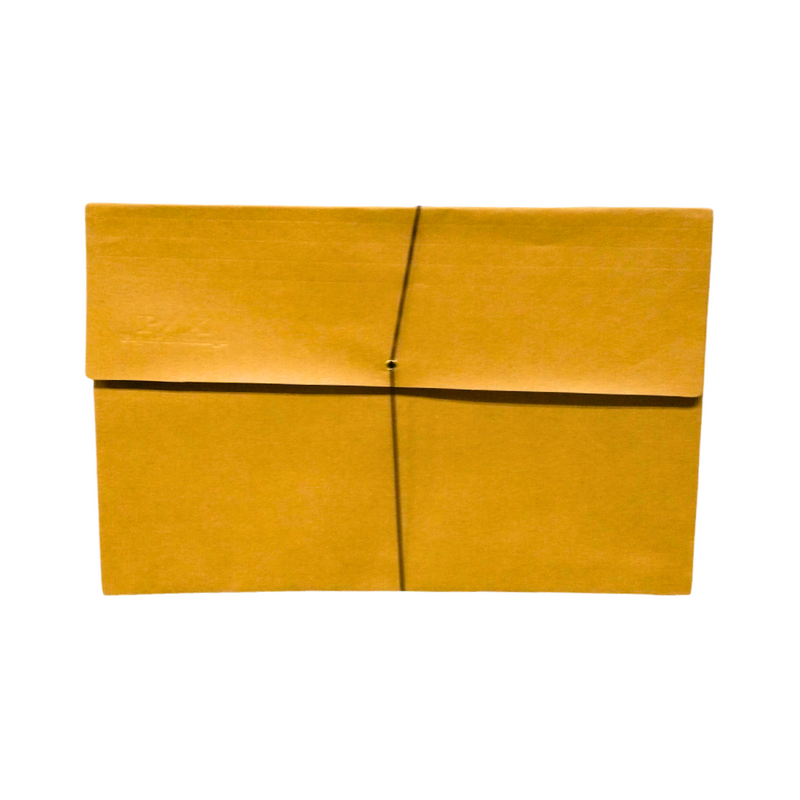 an expandable envelop long brown color