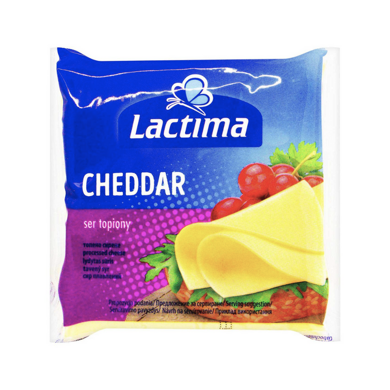Lactima Processed Cheese Cheddar 130g 8 Slices