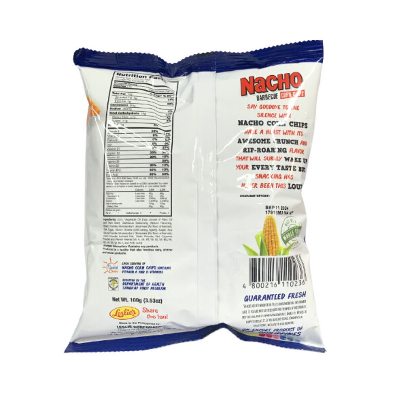 Leslie's Nacho Corn Chips Barbecue 100g