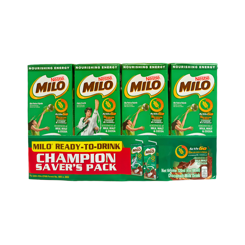 Nestle Milo RTD 180ml x 4's Saver's Pack