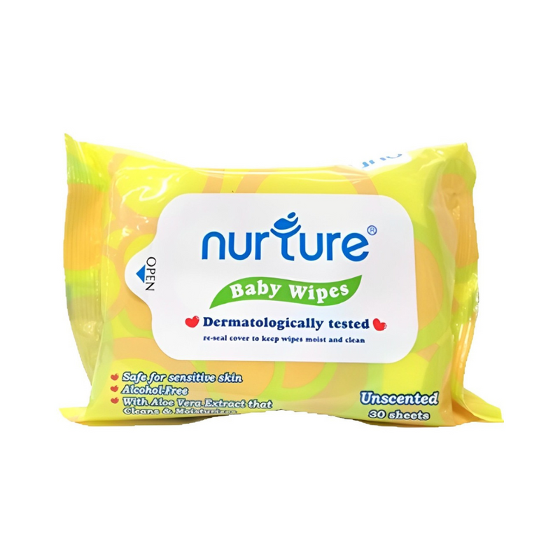 Nurture Unscented Baby Wipes 30’s