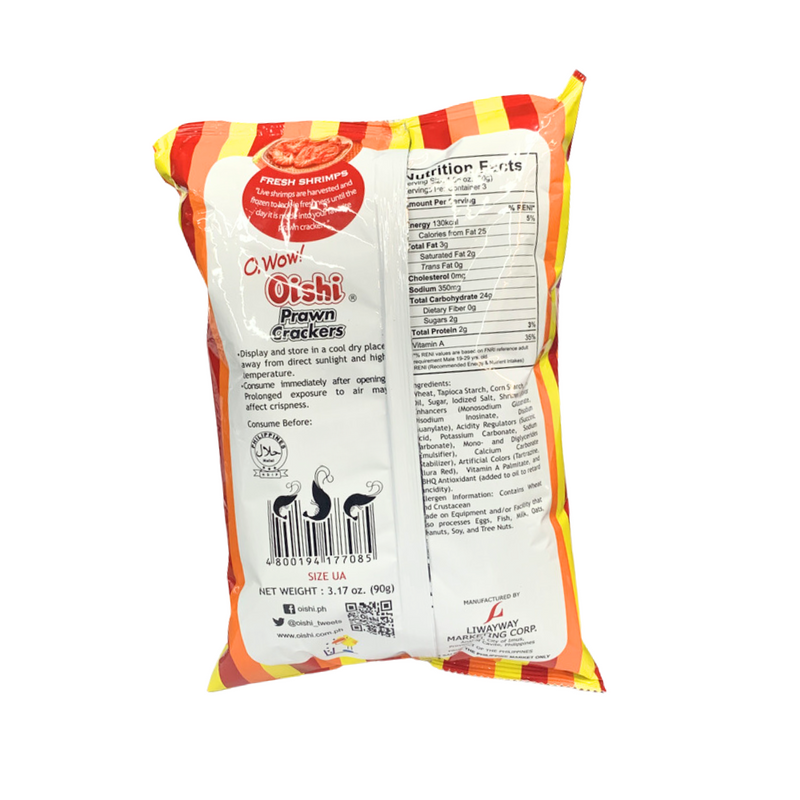 Oishi Prawn Crackers Original 90g