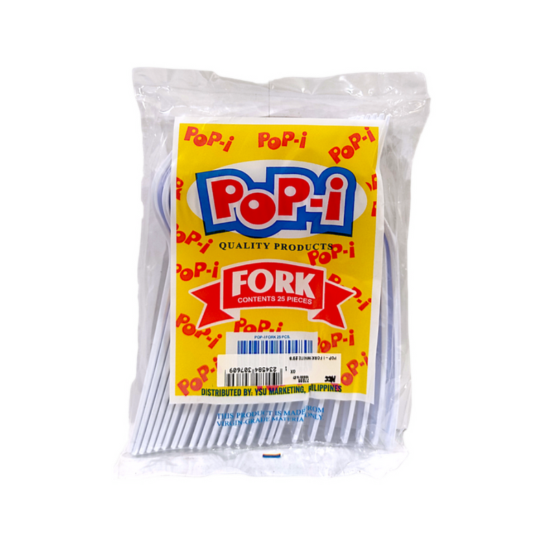 Pop-I Disposable Fork White 25's