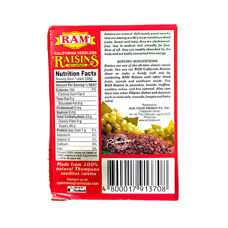 Ram Raisins 30g