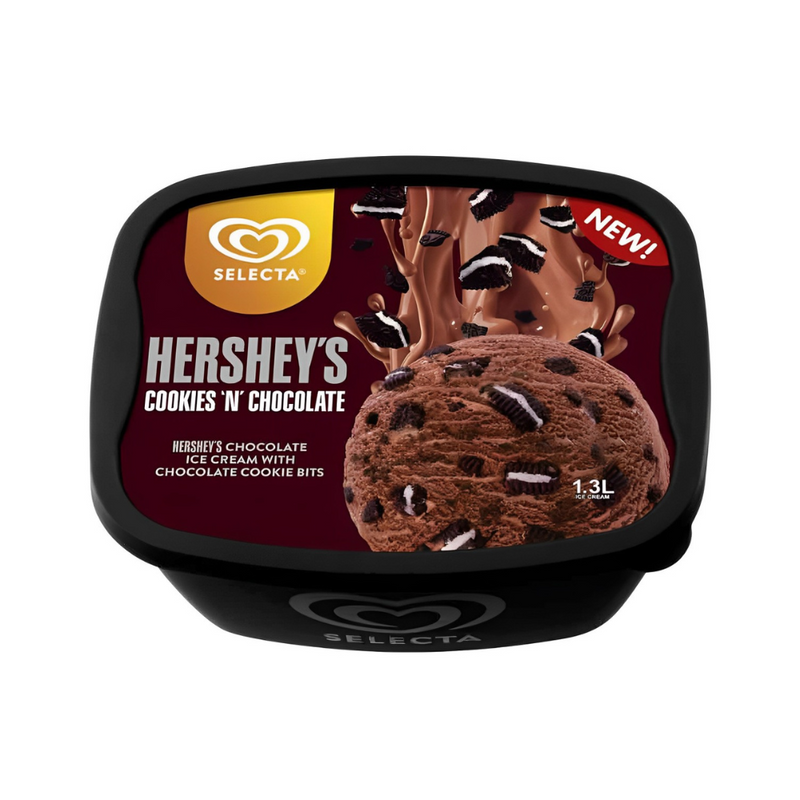 Selecta Supreme Ice Cream Hershey's Cookies 'n Chocolate 1.3L