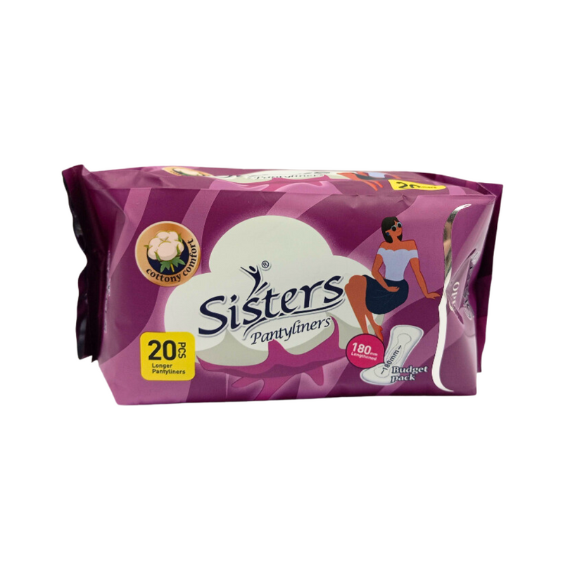 Sisters Long Pantyliner Individually Wrapped 20 Pads