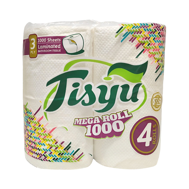 Tisyu Bathroom Tissue Mega 3Ply Rolls