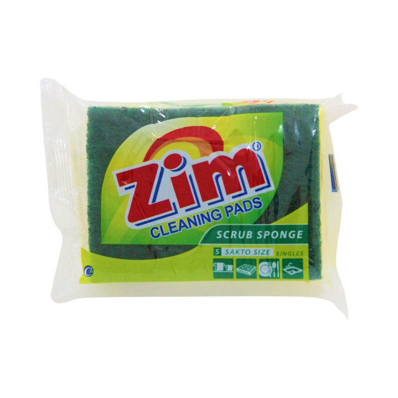 Zim Scouring Pad With Sponge Small 75 x 100 x 30mm