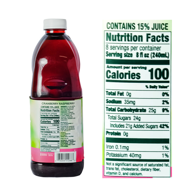 Old Orchard Juice Cranberry Rasberry 1.89L (64oz)