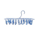 Cascade Rectangular Hanger With 20 Clips Blue