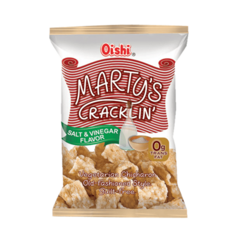 Oishi Marty's Cracklin' Salt And Vinegar 26g