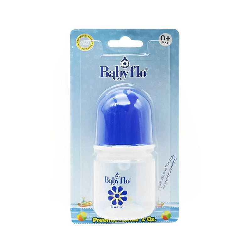 Babyflo Feeding Bottle Preemie Nurser Blue 60ml (2oz)