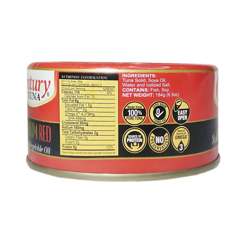 Century Tuna Solid Vegetable Oil 184g