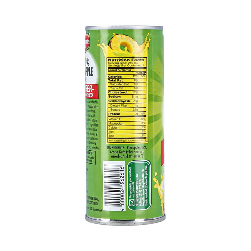 Del Monte Fiber-Enriched Pineapple Juice (202) 240ml