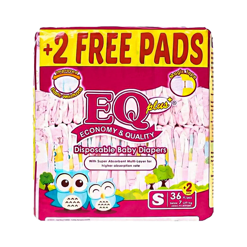 EQ Plus Baby Diaper Big Pack Small 36's