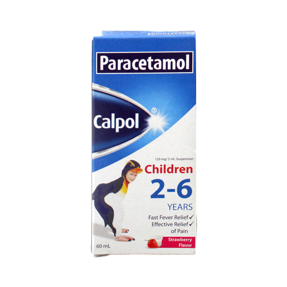 Cappol Calpol Paracetamol 120mg/5ml Suspension 60ml