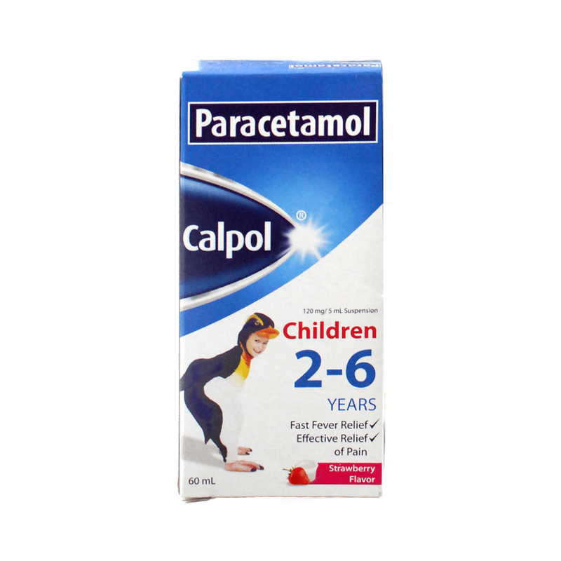 Calpol Paracetamol 120mg/5ml Suspension 60ml