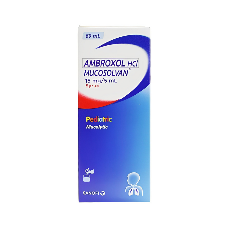 Mucosolvan Ambroxol 15mg/5ml Pediatric Syrup 60ml