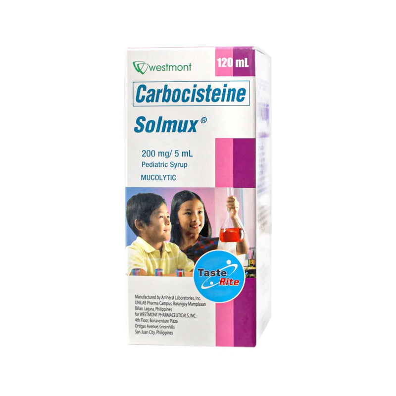 Solmux Carbocisteine 200mg/5ml Suspension 120ml