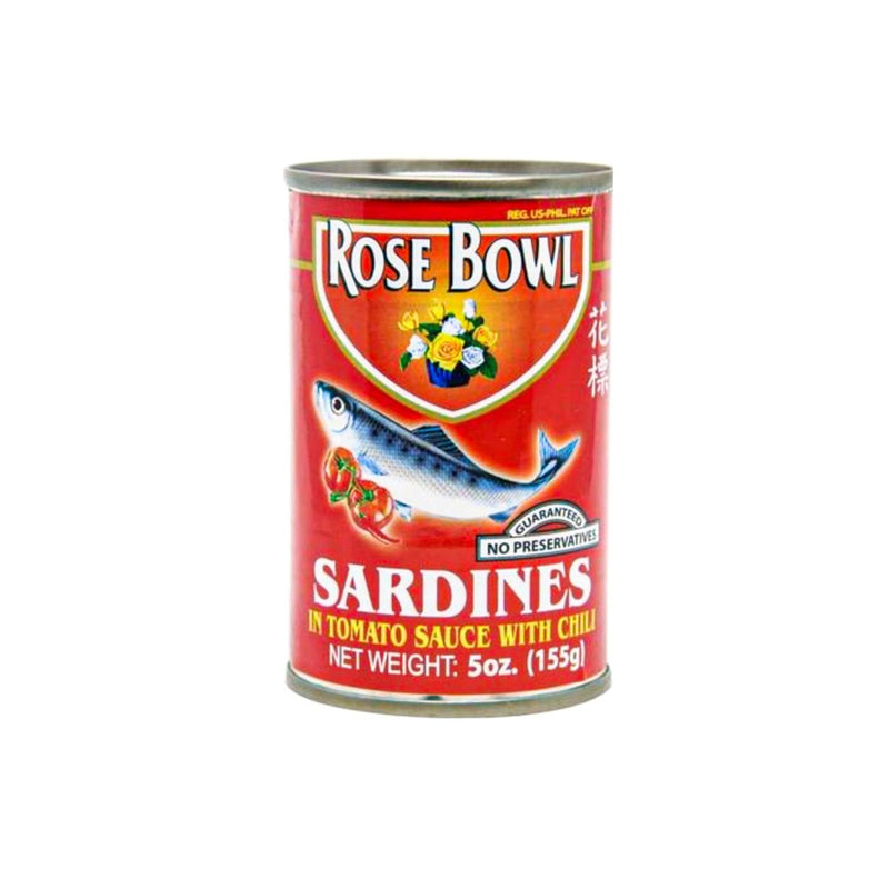 Rose Bowl Sardines In Tomato Sauce With Chili 155g